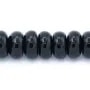 Agate noire rondelle 2x4mm x 12 pcs