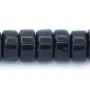 Agate noire, en forme de Heishi 2x4mm x 40cm