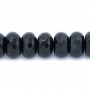 Agate Noire Rondelle Facette