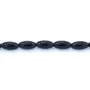 Onyx noir, tonnelet, 10x20mm x 40cm