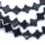 Onyx black, cloverleaf, 16mm x 40cm