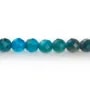 Apatite de couleur bleu et de forme ronde facetté, 3mm x 30 st