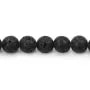 Round lava stone 8.5mm x 10pcs