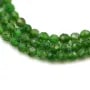Tsavorite vert, de forme ronde facetté, de taille 3.5-4mm x 39cm