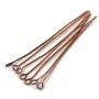 Clou en métal, avec une tête en anneau ouvert, 0.5x50mm x 200pcs