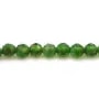 Tsavorite vert, de forme ronde facetté, 3mm x 39cm