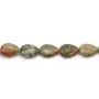 Jaspe unakite tube 4x13mm x 40cm
