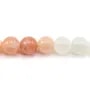 Multicolored Moon Stones Round 6mm x 40cm