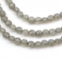 Pierre de lune rond plat facette 4mm x 40cm