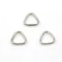 Anneaux fermés triangulaires en argent 925 6.5x0.8mm x 10pcs