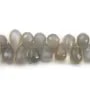 Iolite faceted flat teardrop 3.5x5mm-4x7mm x 20cm