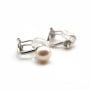 Clip d'oreille silicone pour perles semi-percé coupelle 5mm x 2pcs