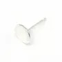 Clous d'oreilles à coller avec coupelle lisse en argent 925 7mm x 4pcs.