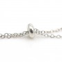 Stoppeur 7.5mm pour chaine en argent 925  x 1pc
