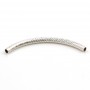 Tube 45mm argent 925 x 1pc