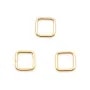 Anneaux carré en gold filled 14 carats 0.81x8mm x 2pcs