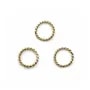 Anneaux torsade en gold filled 14 carats 0.76x6mm x 4pcs