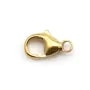 Fermoir mousqueton en gold filled 14 carats 6x11.5mm x 1pc