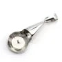 Bélière cuillère 10x24.5mm en argent 925 rhodié pour perle semi-percée  x 1pc