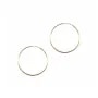 Créoles à décorer en gold filled 14 carats 1.25x30mm x 2pcs