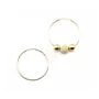 14k gold filled hoop earrings to decorate 1.25x30mm x 2pcs
