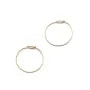 Créoles à décorer Sparkle en gold filled 14 carats 20x0.7mm x 2pcs