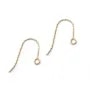 Crochets d'oreilles guillochés en gold filled 14 carat 0.76x20mm x 2pcs