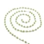 Chaîne Argent avec Péridot en 3-4mmx 20cm