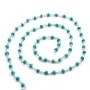 Chaîne Argent avec Turquoise reconstitué en 3-4mm x 20cm