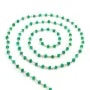 Chaîne Argent Doré avec Agate Vert en 3-4mm x 20cm