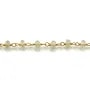 Chaîne Argent Doré avec Quartz Lemon en 3-4mmx 20cm