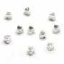 Intercalaire coeur en argent 925 & avec zirconium 4mm x 1pc