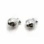 Fish-shaped spacer, in size of 8.5x10.5mm x 2pcs