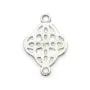 Intercalaire tréfle argent 925, 12x17mm x 1pcs