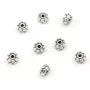 Perle intercalaires en argent 925 en forme de fleur 5.0mm x5pcs