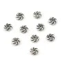 Perle intercalaires en argent 925 en forme de fleur 4.80mm x5pcs