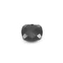 Pendentif agate noire carré facette 10mm x 1pc