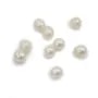 White freshwater pearls 8x10mm x 2pcs
