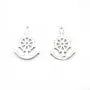 Breloquel' ancer en argent 925 12x17mm x 2pcs