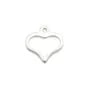 925 sterling silver leaf charm with openwork 18mmx9mm x 2pcs