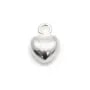 Breloque coeur en argent 925 4x6mm x 2pcs