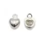 925 sterling silver charm heart 4x6mm x 2pcs