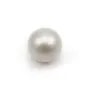South Sea Pearl, white, round, 13-14mm, AA x 1pc