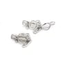 Pendentif ancre en argent 925 rhodié 23x27mm x 1pc