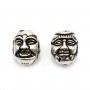 925 sterling silver buddha's head pendant 10x13mm x 1pc