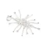 Pendentif en argent 925 rhodié & zirconium pour perle baroque x  1pc