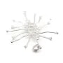 Pendentif en argent 925 rhodié & zirconium pour perle baroque x  1pc