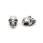 Pendentif tête de mort  Argent 925 10x17mm x 1pc