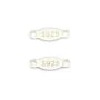 Tag "silver" en argent 925 3x8mm x 10pcs
