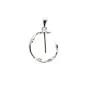 Pendentif en argent 925 rhodié pour perle baroque x 1pc